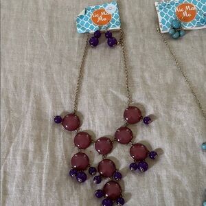 Purple and Gold Necklace